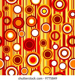 Seamless lines and circle pattern background