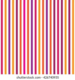 Seamless lines pattern with colorful stripes on a white background. Vector repeating texture.