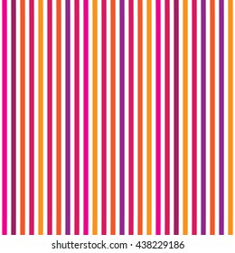 Seamless lines pattern with colorful stripes on a white background. Vector repeating texture.