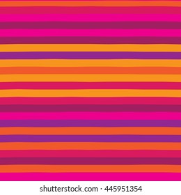 Seamless lines pattern with colorful stripes. Vector repeating texture.