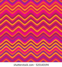 Seamless lines pattern with colorful stripes. Vector repeating texture.