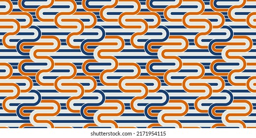 Seamless lines pattern, stripy geometric vector abstract background, linear stripy net, optical maze, web network. Colorful design.