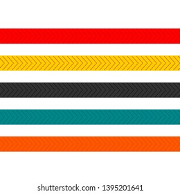 Seamless lines set with the pattern