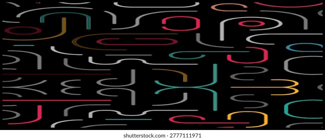 seamless lines, shape, circle, doodle, dot. abstract background in a minimalist style. fashon pattern for print, paper, web design.  art illustration.
