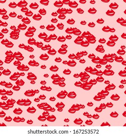 seamless with lips