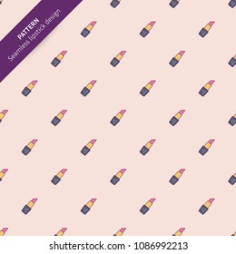 Seamless lipstick pattern