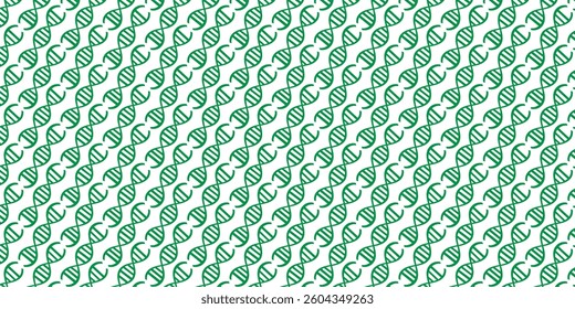 Seamless Loopable DNA Molecule Pattern Background– Medical and Healthcare Pattern Background for Scientific, Biotech, and Genetic Research Visuals - Vector Illustration