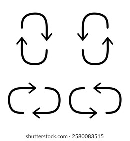 Seamless Looping Arrows for Web or App Design.