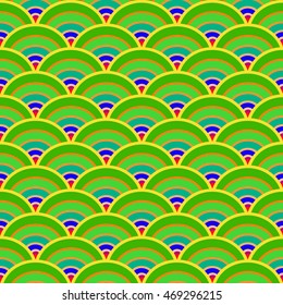 Seamless lotus abstract pattern. Vector background. Endless texture in warm colors.
