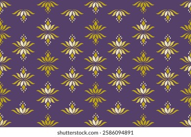 seamless lotus floral pattern wallpaper