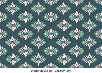 seamless lotus floral pattern wallpaper
