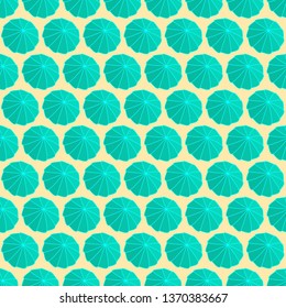 Seamless lotus leaves pattern. Colored background with abstract organic shapes.