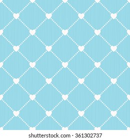 Seamless love background with hearts