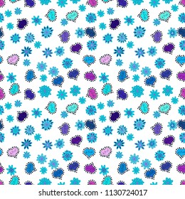 Seamless Love fabric pattern for background. Brown, black and gray Vector illustration.