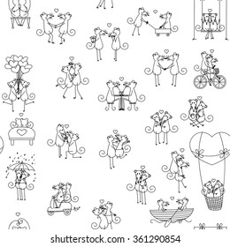 Seamless love mouse