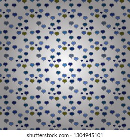 Seamless love pattern with cute lettering calligraphy text and hearts, envelopes. Hand drawn illustration in cartoon style. Graphic on white, black, blue colors. Art for web, textile, fabric. Vector.