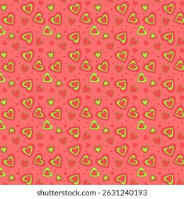 Seamless love pattern design vector. Floral print for fabric