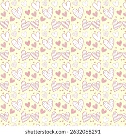 Seamless love pattern design vector. Floral print for fabric