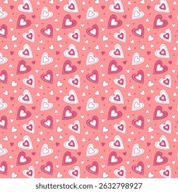 Seamless love pattern design vector. Floral print for fabric