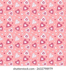 Seamless love pattern design vector. Floral print for fabric