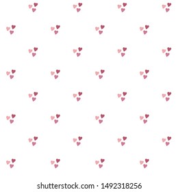 Seamless love pattern with hearts.Romantic vector illustration perfect for design greeting cards, prints, flyers, holiday invitations and more. Valentines Day design. Wedding design