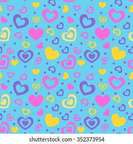seamless love pattern vector 02