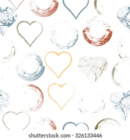 Seamless Love Pattern .  Vector Background.