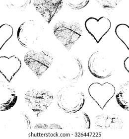 Seamless Love Pattern .  Vector Background.