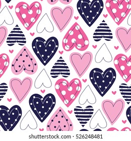 Seamless Love Pattern Vector Illustration