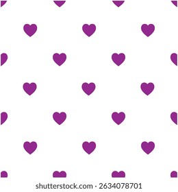 Seamless Love Pattern white And Purple