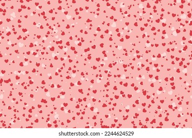 seamless love, Valentine's Day pattern with tiny hearts- vector illustration