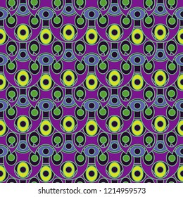Seamless lovely abstract background multicolor circle magian.