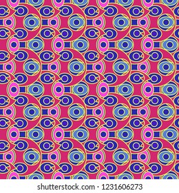Seamless lovely abstract background multicolor circle magical.