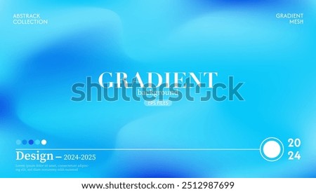 Seamless and luxurious glowing blue wave gradient background used for product advertising display and website template