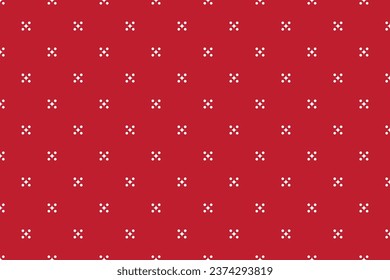 Seamless of luxury background pattern. Geometric stars sign abstract white on red background. Design print for illustration, textile, fashion, sticker, wallpaper, background. Set 14