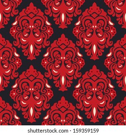 Seamless luxury damask vector background
