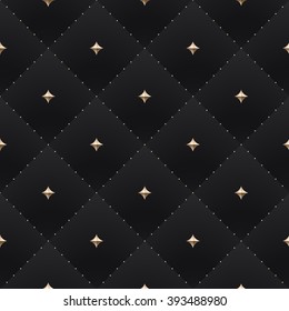 Seamless luxury dark black pattern and background. Vector Illustration