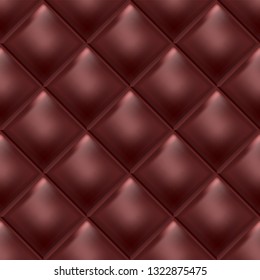 Seamless luxury dark burgundy pattern and background. Genuine Leather. Vector illustration