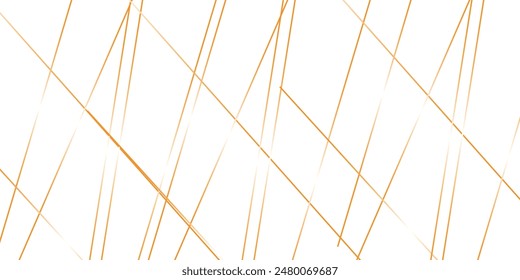 Seamless luxury geometric premium golden random chaotic lines on transparent background. Random chaotic lines abstract geometric pattern. Random chaotic lines abstract geometric pattern