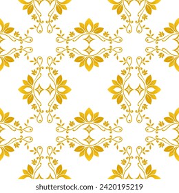 Seamless luxury gold background. Flat Vector.