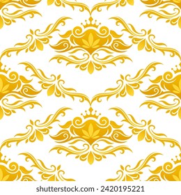 El oro de lujo sin igual. Vector plano.
