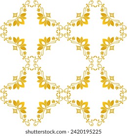 Seamless luxury gold background. Flat Vector.