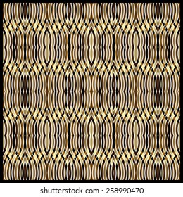 seamless luxury gold pattern with decorative waves