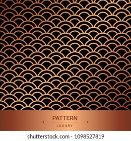 Seamless luxury pattern. Copper color wallpaper vector illustration