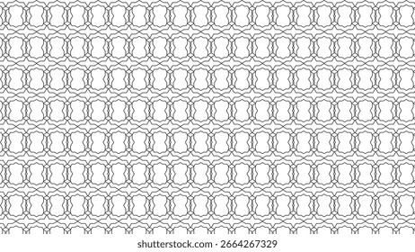 Seamless luxury pattern with elegant golden star outlines, subtle wave grid textures, and repeating linear vector design for Christmas backgrounds