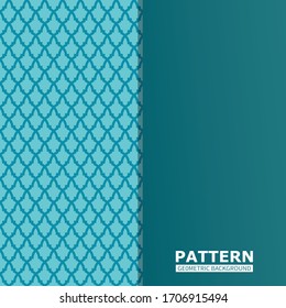 Marcas verdes de fondo geométrico de patrón