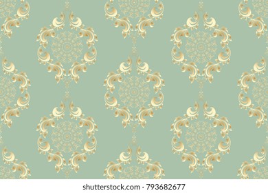 Seamless luxury vintage wallpaper pattern. Seamless floral ornament on background. Seamless pattern for your design. Wallpaper pattern