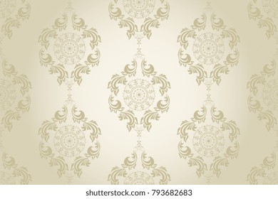 Seamless luxury vintage wallpaper pattern. Seamless floral ornament on background. Seamless pattern for your design. Wallpaper pattern