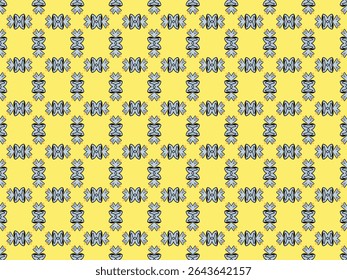 Seamless Luxury Visual Background Design Tile Geometric Shape Endless Perspective Wallpaper Textile Digital Template Interior Fashion Texture Art Symmetric Decoration Fabric Graphic Cloth Pattern.