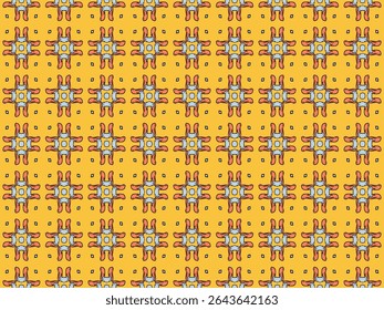 Seamless Luxury Visual Background Design Tile Geometric Shape Endless Perspective Wallpaper Textile Digital Template Interior Fashion Texture Art Symmetric Decoration Fabric Graphic Cloth Pattern.